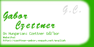 gabor czettner business card
